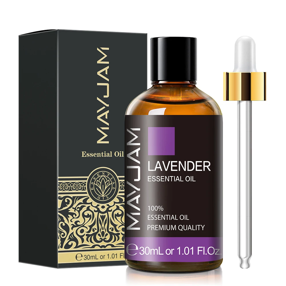 MAYJAM Lavender Jasmine Eucalyptus Natural Plant Essential Oil with Dropper For Aroma Diffuser Candle Bath Ball Air Freshener