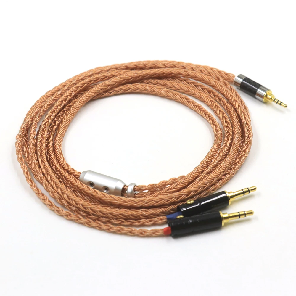 Haldane 16core (รุ่นปรับปรุง) เดี่ยวคริสตัลทองแดงสายอัพเกรดสําหรับ Sundara Aventho Focal Elegia t1 MDR-Z he400s D7200 9200