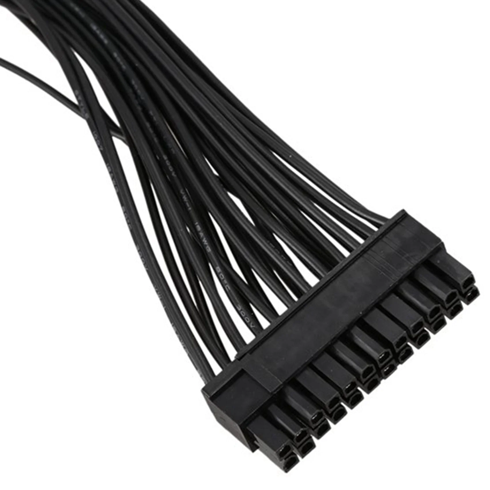 

New--2X ATX 24Pin 1 To 2 Port Power Supply Extension Cable PSU Male To Female Splitter 24PIN Extension Cable