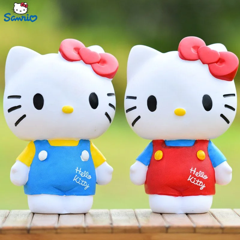 Sanrio Hello Kitty Piggy Bank Creative Piggy Bank Cute Fashion Vinyl Doll Money Safe Money Saving Box Coin Bank For Kids Gifts