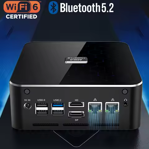 AMD Rzyen 9 8945HS Gaming Mini PC Ryzen 7 8845HS 2xDDR5 2xPCIe4.0 Max 4TB 2*2.5G LAN Windows11 Computer NUC WiFi6 BT5.2 HD DP