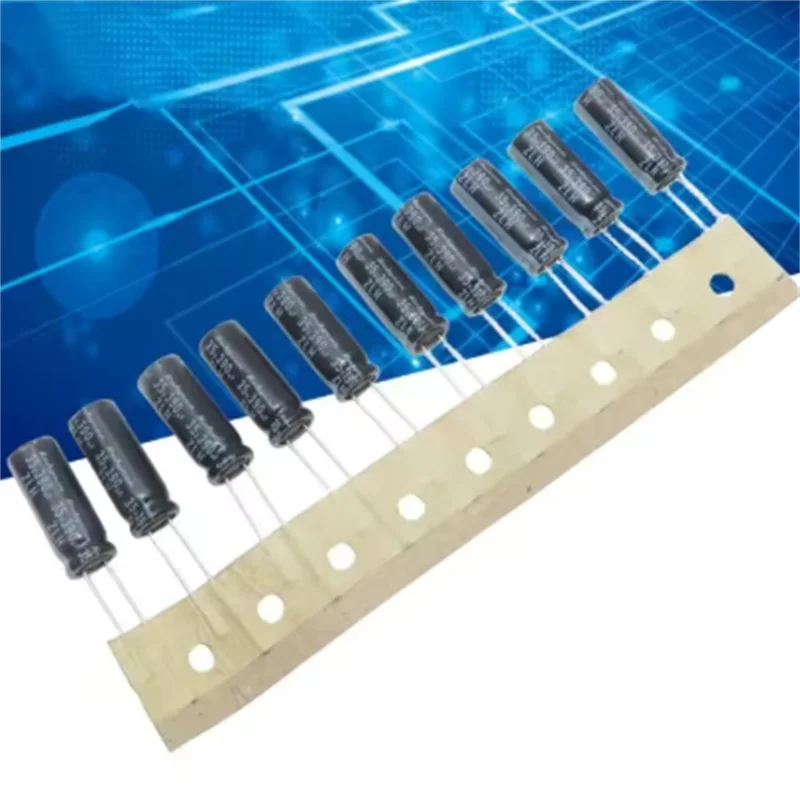 10PCS  390UF 35V Japanese Capacitor 35V 390UF 8X20MM ZLH High Frequency Low Resistance