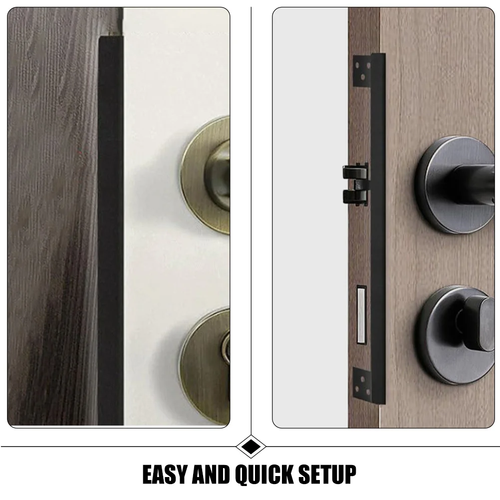 مزلاج الباب لوحة حماية غطاء أمان معدني Outswing مزلاج درع دائم طويل الأمد استخدام Outswing الباب حامي الأمن #1