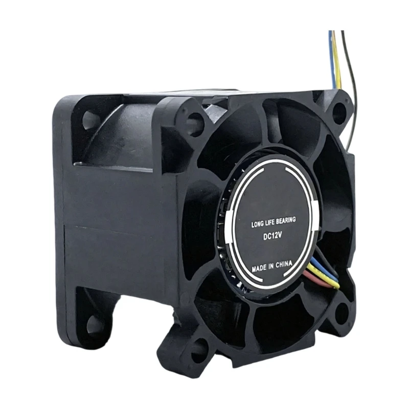 Y4UE 12V 4Pin Router Fan 40x40x28mm Cooling Fan Brushless Portable Cooling Fan Replacement for PC Chassis Cabinet Electronic