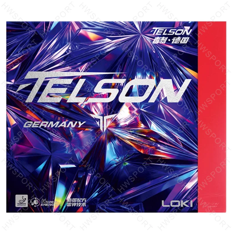 LOKI TELSON سلسلة تنس الطاولة المطاط الموتر غير لزجة بينغ بونغ المطاط أعلى ورقة Telson 100 ألمانيا الصين أعلى للخلف