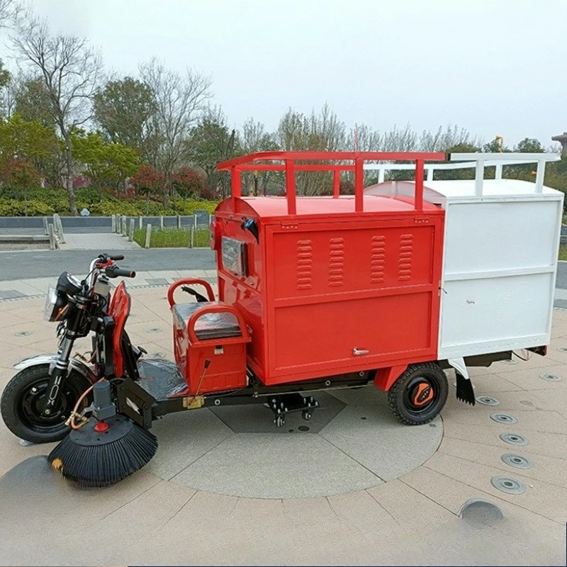 Leaf collection truck, fallen leaf sweeper, multi-functional tree leaf broken cleaning truck