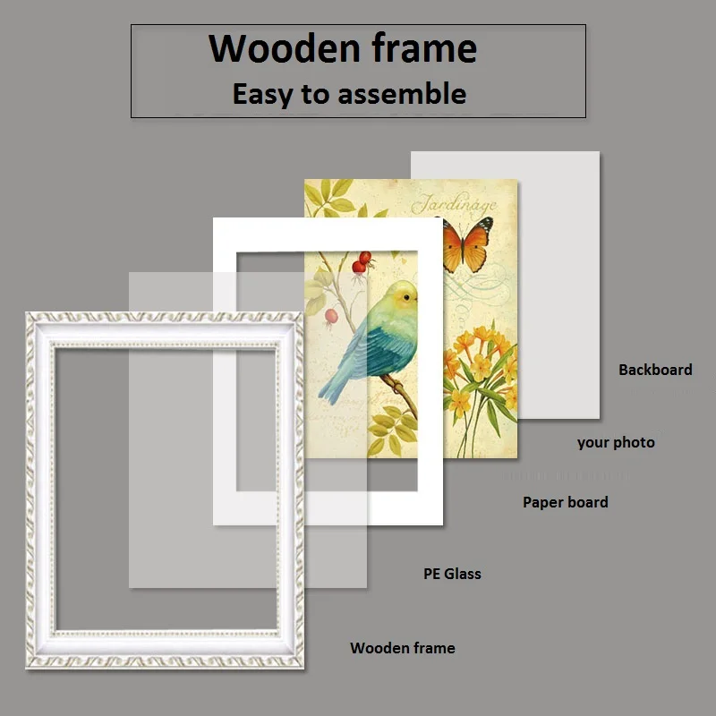 Customized Wooden Oil Painting Outer Frame ,Strip Cross Stitch Picture Frame, 8K Frame - Image 3