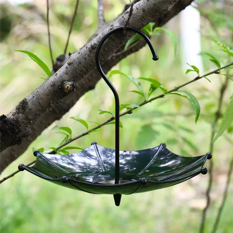 ABLN 吊り下げ鳥の餌箱 鳥の傘 鳥の餌箱 屋外用庭用鳥の餌箱 屋外用吊り下げ