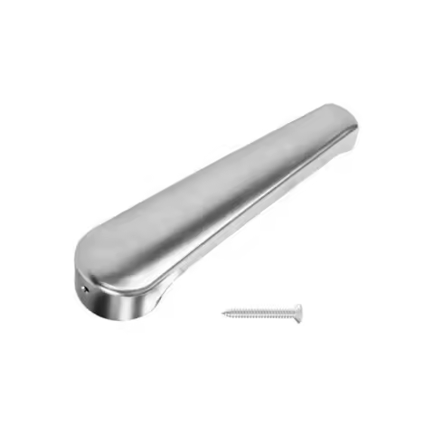 Silver Toilet Door Handle With Fixing Screws For Elddis Compass Bailey Hymer Caravan Motorhome RV Accessories