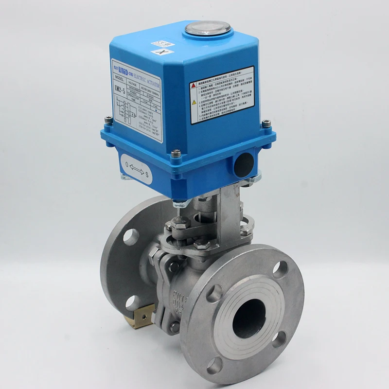 None Overheating Type 2way Stainless Steel Flanged 1-1/2 Electrical Motorized Actuated Ball Valve