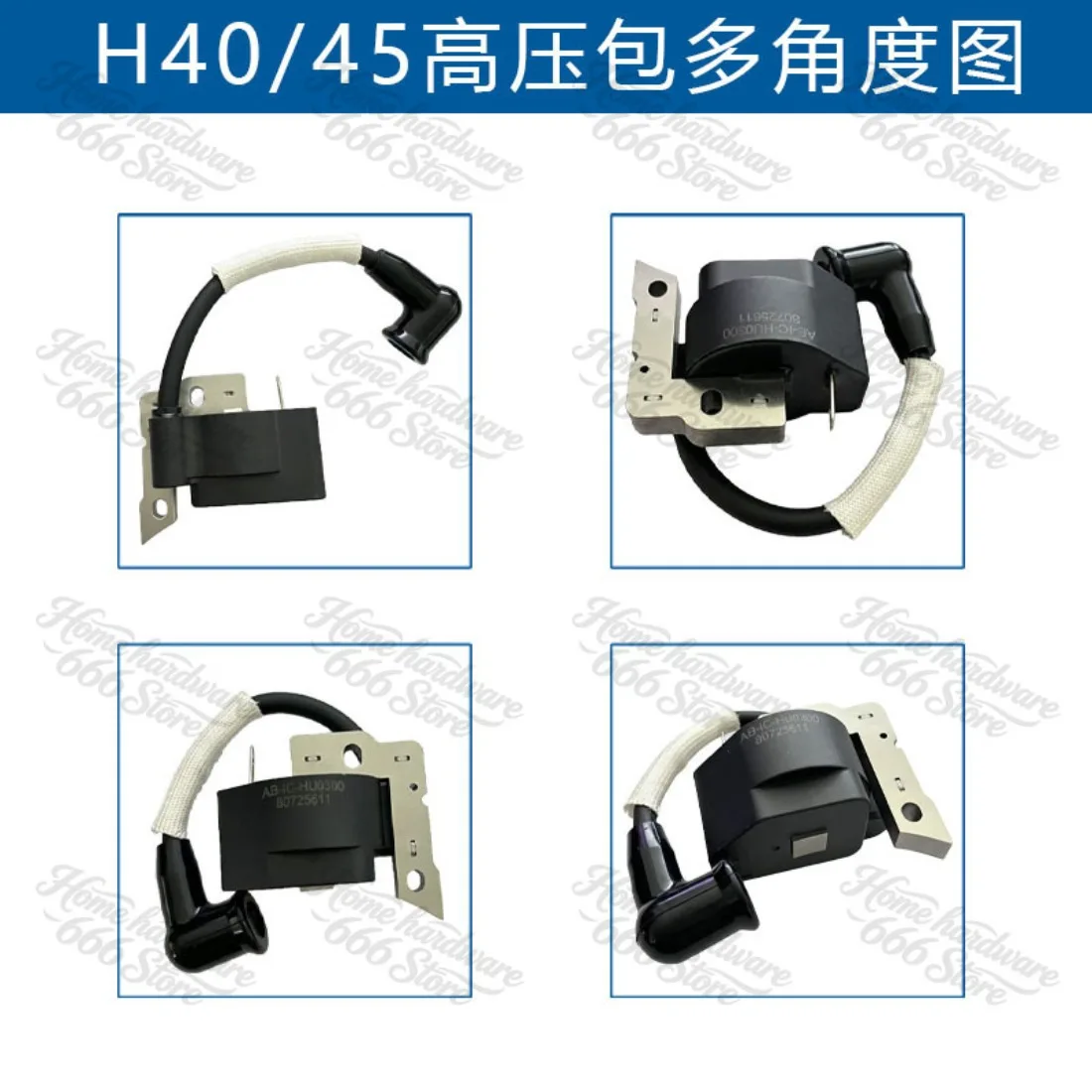 For Husqvarna 40 45 49 Ignition Coil 503580501 P400 P410 P511 High Voltage Package