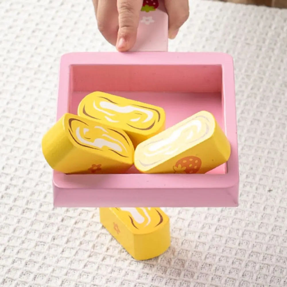 ไม้จําลองอาหารของเล่น Play House Montessori Tteokbokki ของเล่นทําอาหารบทบาทเล่นความรู้ความเข้าใจ Pretend ของเล่น