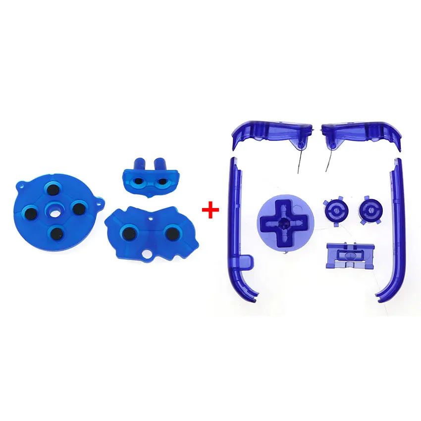 JCD Cho Gameboy Advance GBA Nhựa Thay Thế D Miếng Lót Một B Điện Tắt Bộ Đầy Đủ Nút & Dẫn Điện Cao Su bàn Phím Số