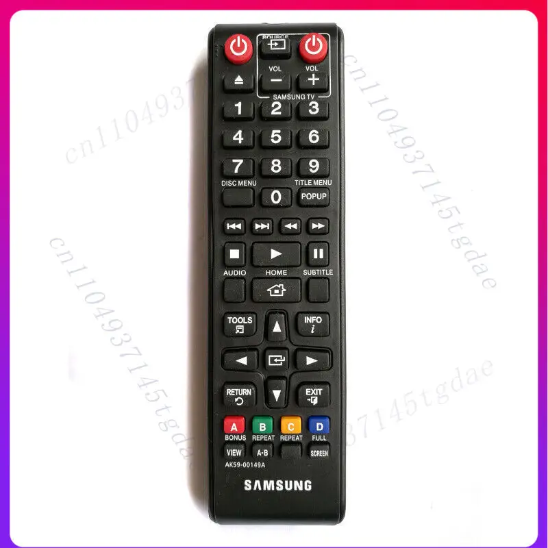 

2pcs AK59-00149A for Samsung DVD CD Player Remote Control BD-JM51 BD-JM57C-