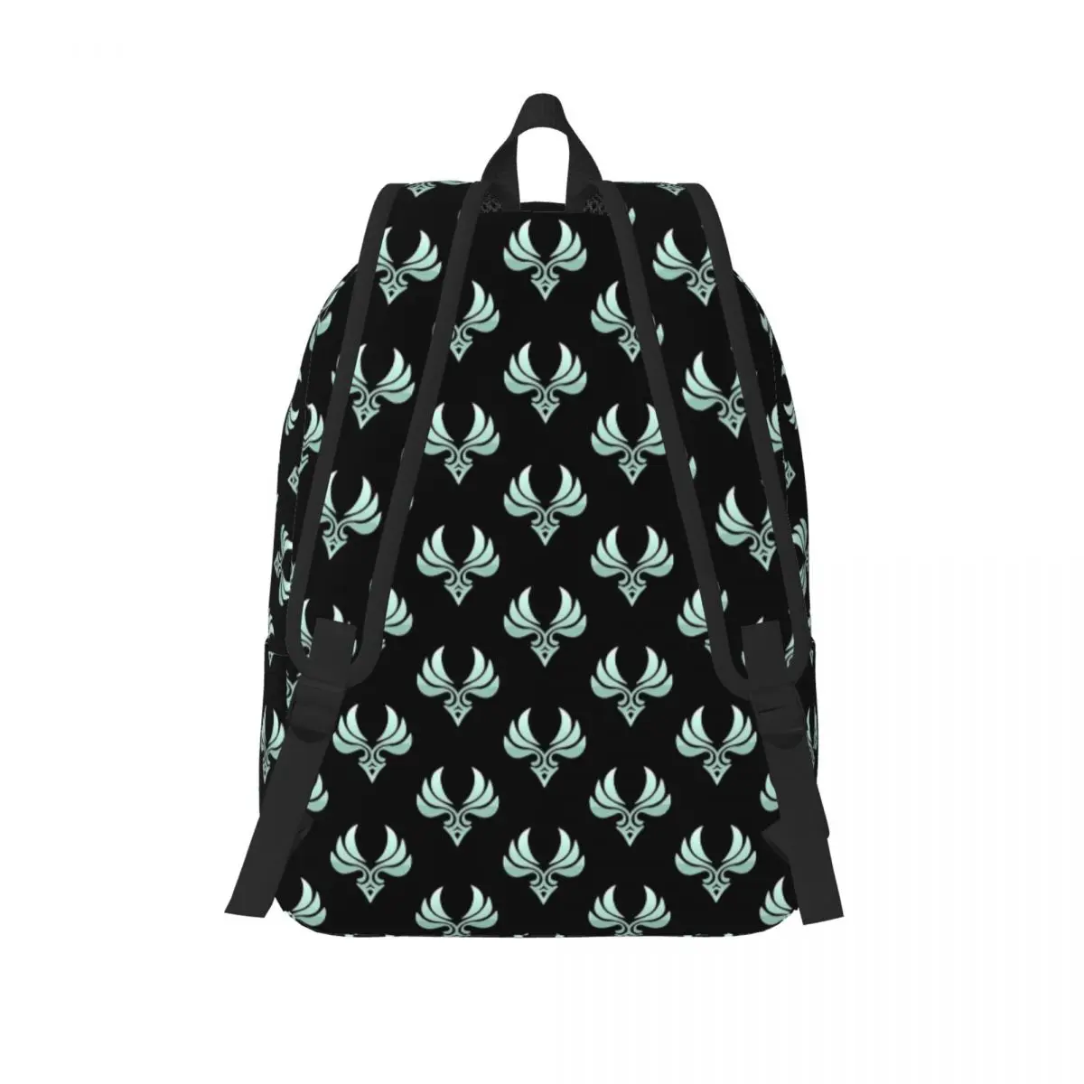 Genshin Impact Anemo Element Backpack untuk Pria Wanita Remaja Sekolah Menengah Bisnis Daypack Laptop Komputer Tas Bahu Hadiah