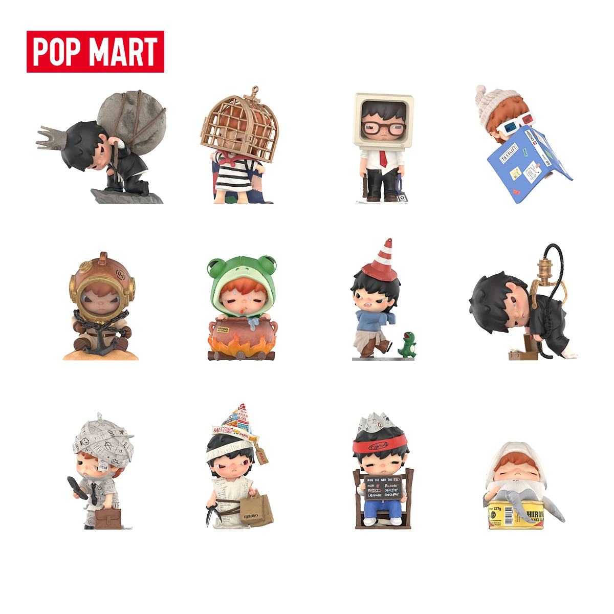 POP MART Hirono Tamed Wildgrass Series Figures ox Blindbox