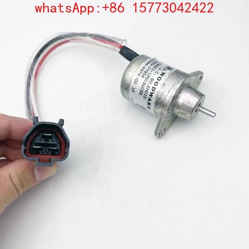 Applicable Yanmar flameout switch 4TNV94 98 engine flameout solenoid valve Doosan 60 excavator parts，（made in China ）