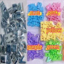 26 letter set Acrylic Silver/Color A-Z beaded diy handmade bracelet necklace key ring jewelry accessories