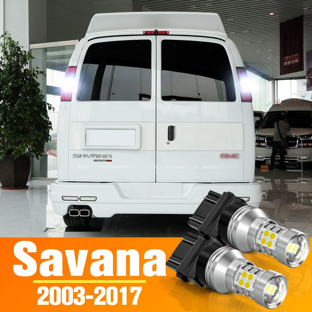 2pcs LED Reverse Light For GMC Savana Accessories Bulb 2003-2017 2006 2007 2008 2009 2010 2011 2012 2013 2014 2015 2016 Backup