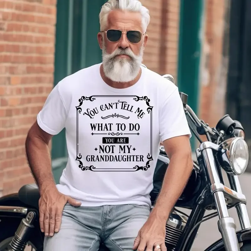 You Can'T Tell Me What To Do Granddaughter T Shirt Funny Grandma Grandpa Tee Mother'S Day Father'S
