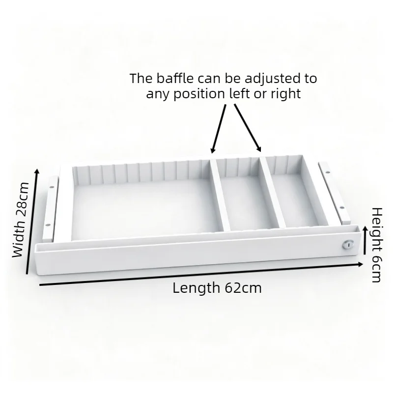 Undertable Storage Drawer Minimalist Compartment Office Organizer Drawers Study Under Desk Storage Box Desktop Organization