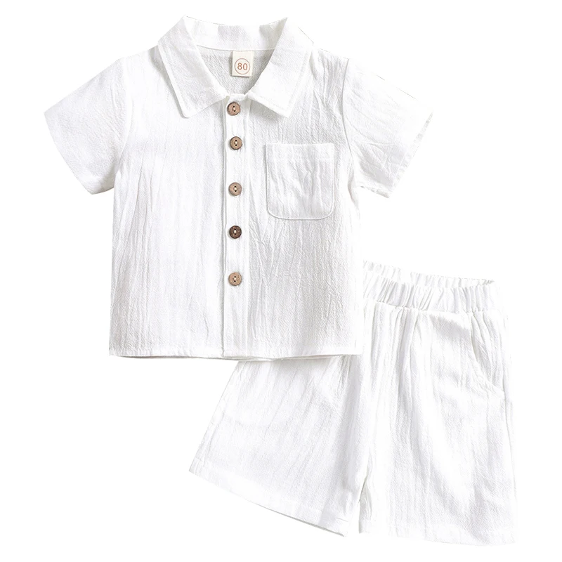 

Summer Newborn Clothes Toddler Boy Outfits Korean Fashion Casual Cotton Short Sleeve Baby Tops+Shorts Kids Clothing Set BC1335