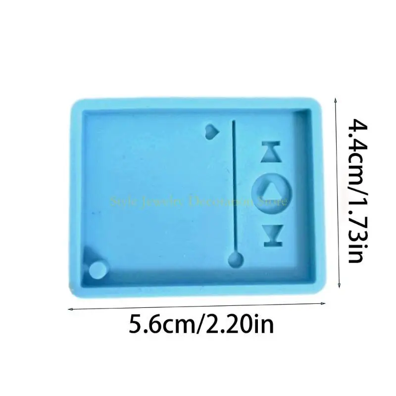 D46E Music Player Silicone Stampo Cragi fai -da -te Clay Resina Clay Casting Stampo Masto Cashing Mormo Gioielli Strumento