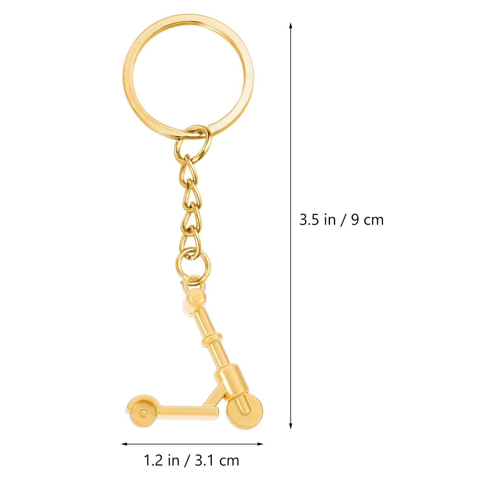 3 Pcs Scooter Keychain Ring Kick Scooters Handbag Zinc Alloy Decor Pendant Motorcycle