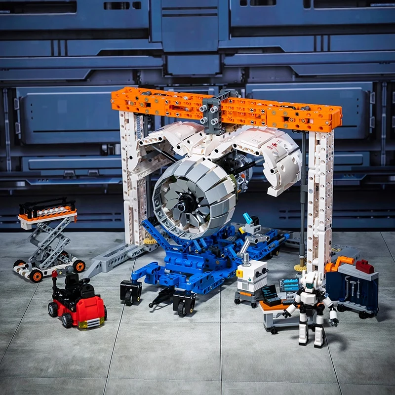 Technical MOC Pantasy 85006 Plane Airplane Aircraft Engine Workshop Model 2000PCS Building Blocks Brick Puzzle Toys for Gift