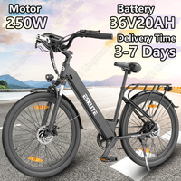 Eskute PollunoPlus26 Electric Bike 250W Motor 36V20AH Lithium Battery Adult Riding Electric Bike 26-inch Tire Cty Travel E-bike