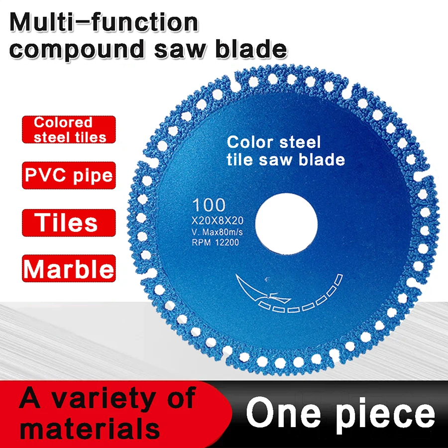 4 inch Brazed Diamond Saw Blade For Steel Metal Stone Cast Iron Rebar Aluminum All Purpose Demolition Contractors Cutting Disc