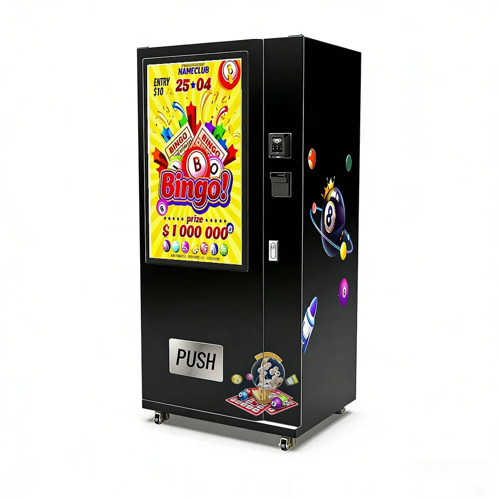 Outdoor Commercial Street Automatic Lotto Tickets Vending Machine with Standing Dispenser for Sale Credit Card Payment for Gym