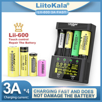 Liitokala Lii 600 charger 18650 is suitable for 3.7V 18350 18500 16340 21700 20700 26650 1.2V AA NIMH Battery Capacity Testing.