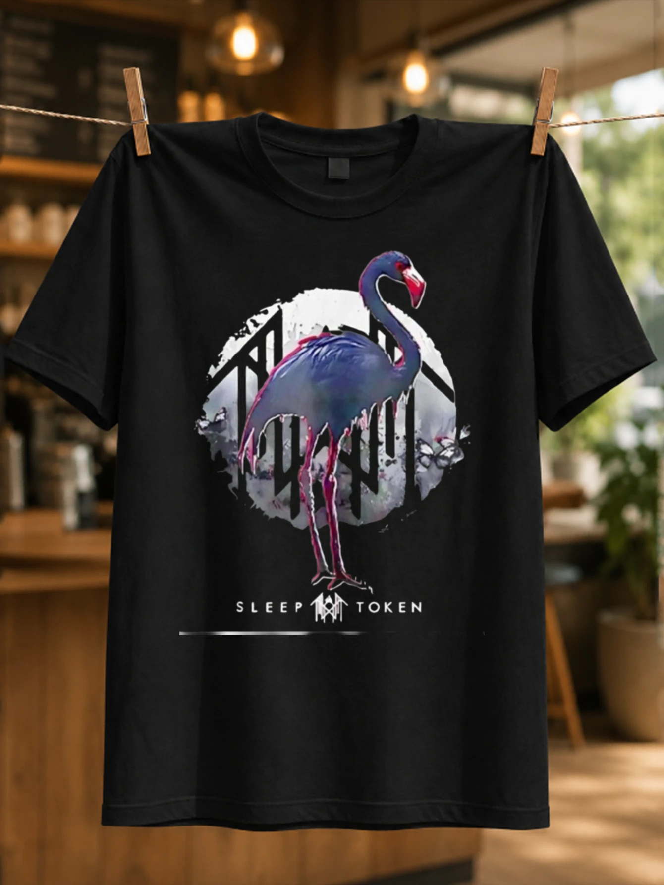 Sp Token occult rose geometry with pink line work circular symbols and dark Arcadia mood Unisex All  Unisex All T-Shirt