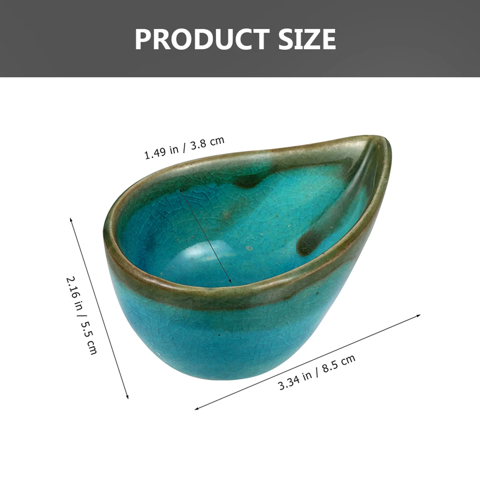 2Pcs Delicate Ceramic Essential Oil Bowl for Aromatherapy Blending Face Mask Mixing Spa Salon Home Office Hotel Use Aroma Oil 4