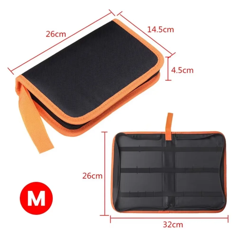 Hardware Repair Toolbag Portable Household Electric Soldering Iron Tool Bag Multi-function PU Leather Zipper Tools Bag Work Bag