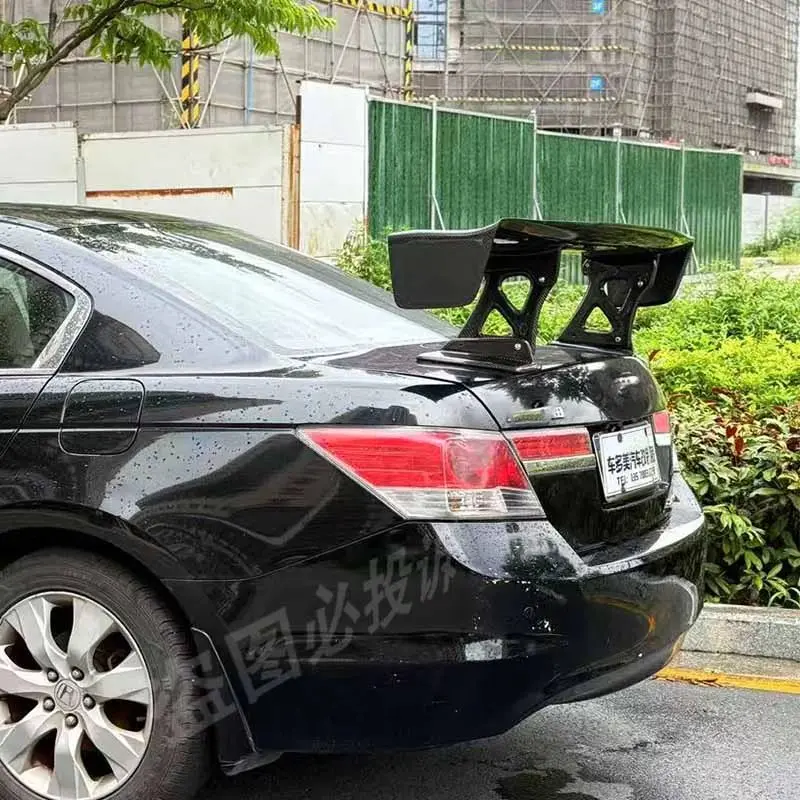 

For Honda's 8th generation Accord carbon fiber rear wing tuning luggage compartment lid fender glass fiber rear splitter lip kit