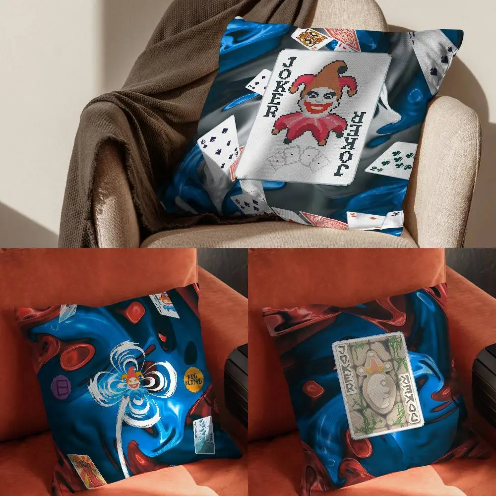 

B-Balatro Pillow Case Pillowcase For Car Pillows 60x60 Cushions Luxury Double Sided Cover Home And Decoration Sofa 30x30