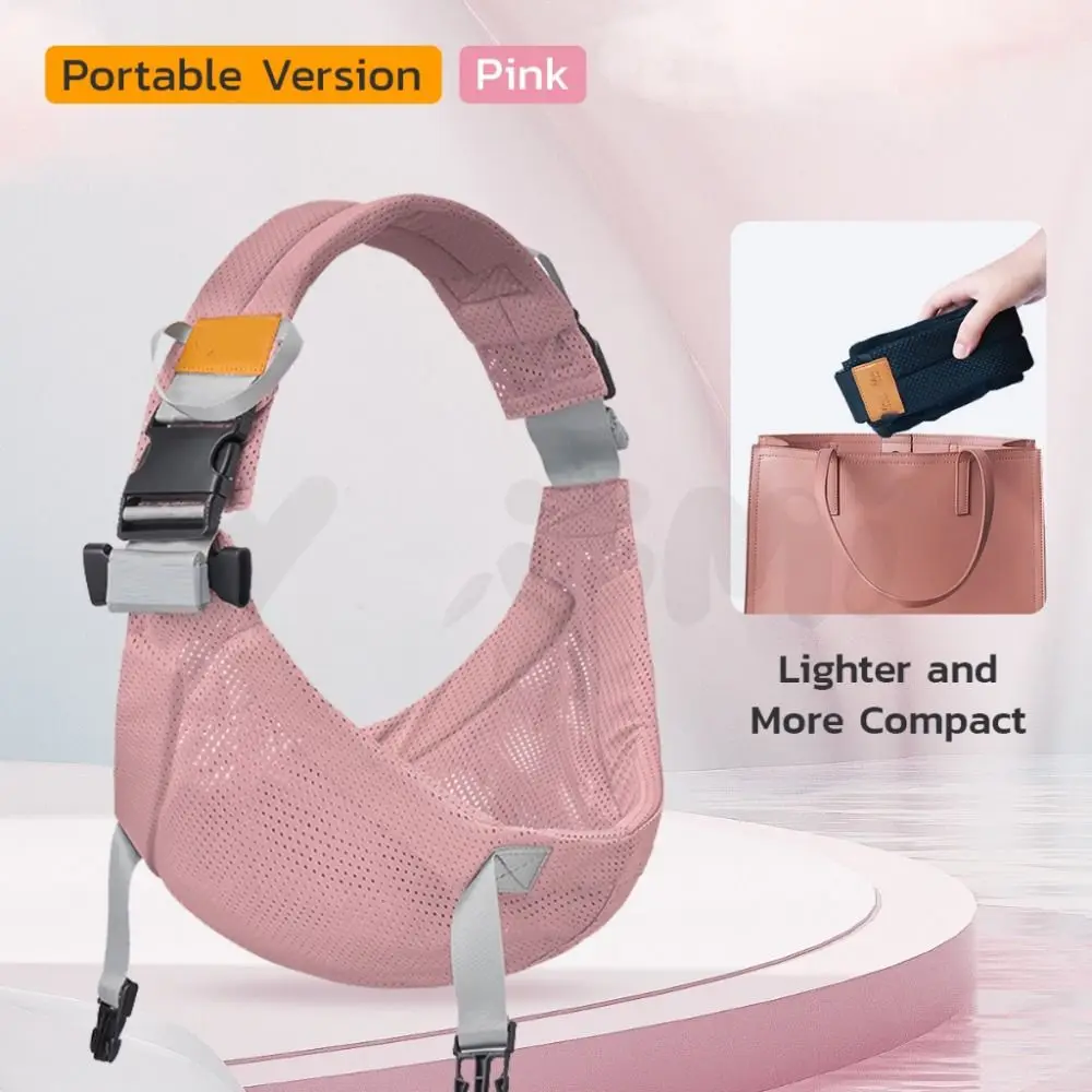 Solid Color Baby Wrap Carrier Adjustable Infant Kangaroo Bag Infant Sling Backpack Horizontal Holding Type Newborn Front Holding