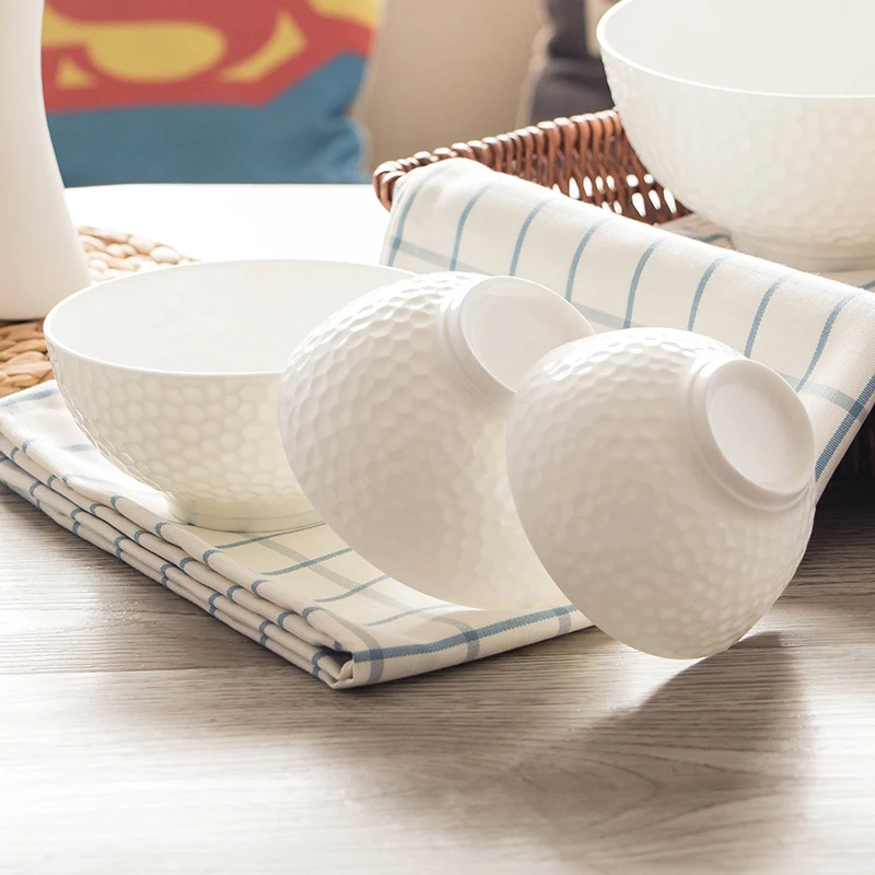 4.5/5/6 Inch, Bone China Baby Snack Bowl, 3D Water Design,baby Bowl Rice Chinese Soup, Cute Ice Cream