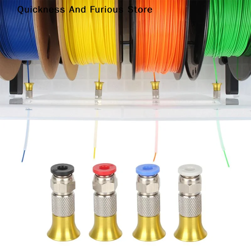 

Соединитель пневматический прямой PC4-M6 для сушилки филамента 3D-принтера, трубка PTFE 4*2.5мм, фитинг-муфта для подачи филамента 1.75мм M6