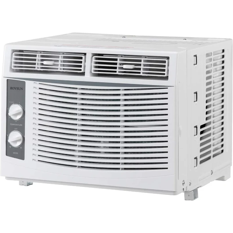وحدة نافذة مكيف الهواء ROVSUN 5000 BTU، تيار متردد 115 فولت/60 هرتز للنافذة، غرف تبريد تصل إلى 150 متر مربع. قدم، مجموعة سهلة التركيب متضمنة،