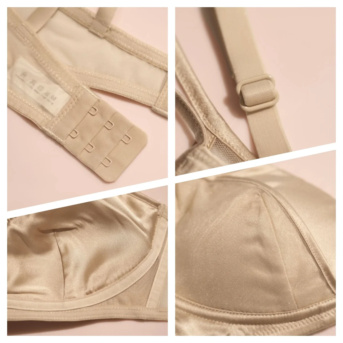 Birdtree 93% حمالة صدر من حرير التوت 7% سباندكس، ملابس داخلية نسائية لاسلكية بطبقة مزدوجة بدون أثر، خريف وشتاء 2025 جديد A5O031JF