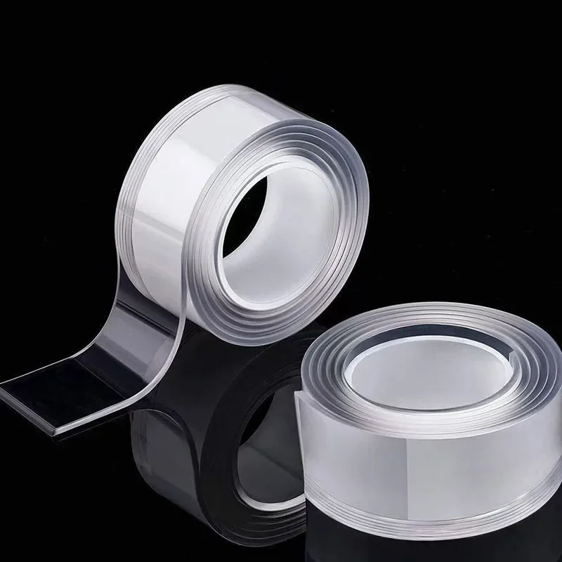 Kitchen Transparent Double Sided Tape Bathroom Waterproof Reusable Self Adhesive Nano Tapes Home Decoration Washable Super Tapes