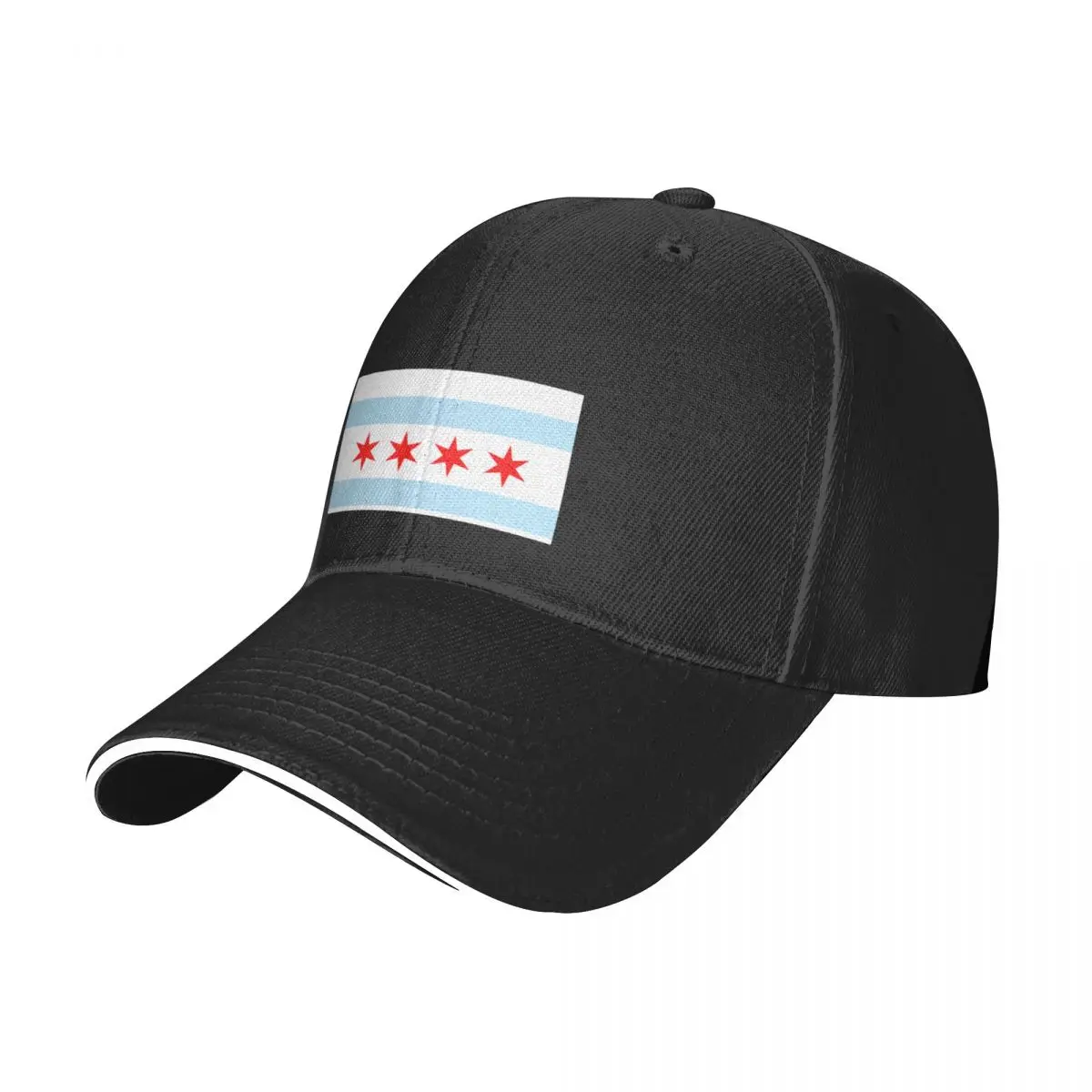 Chicago Illinois State - Flag Baseball Cap Trucker Hat Sun Cap funny hat Hood Hats Woman Men's