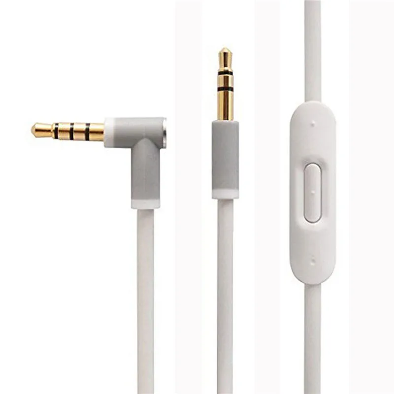 HYX 3.5mm Audio Line For Beats Studio 2.0 3.0 SOLO HD Pro Mixr Microphone Headset High Quality 2 Plugs Extension Cable 140cm