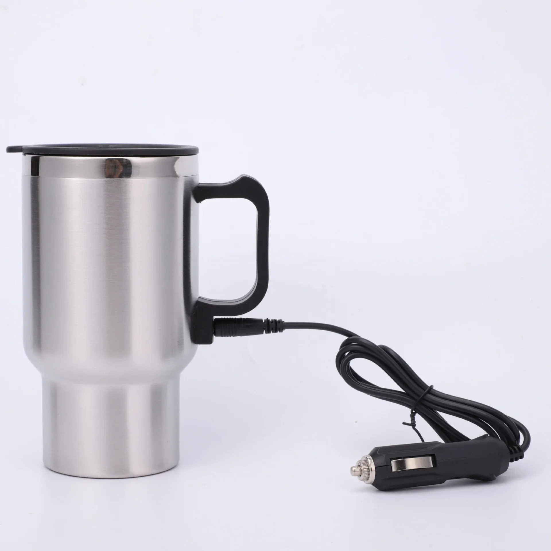 

12V Car Heating Cup Double Layer Stainless Steel Insulation Electric Kettle Coffee Mug for Car Accessories