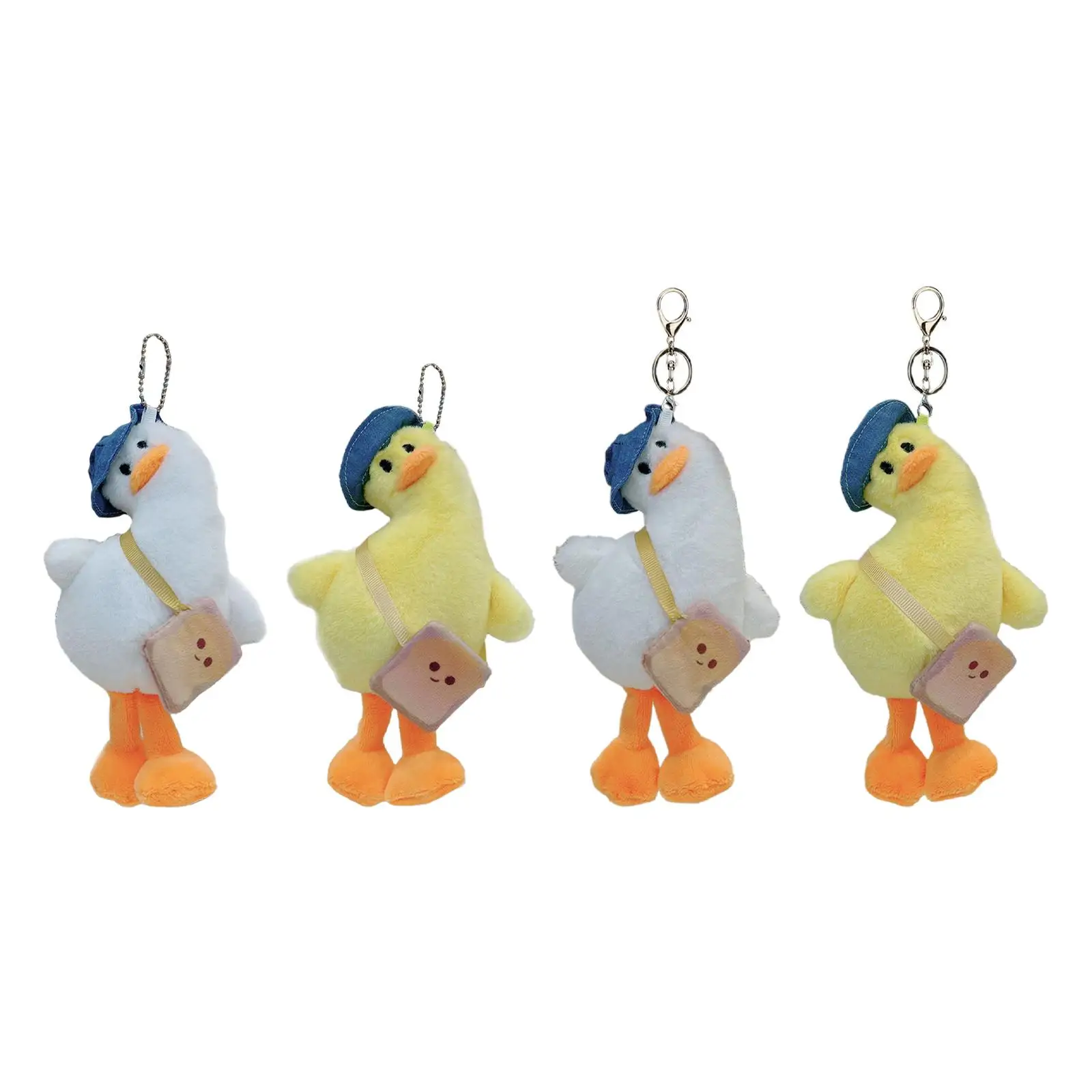 Duck Plush Keychain Duck Stuffed Toy Funny Doll Adorable Bag Pendant for Key Car