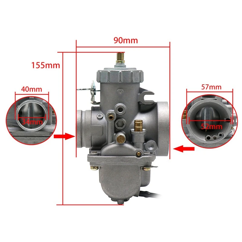 Motorcycle Carburetor Carb Replacements VM34-168 42-6015 VM34SC For VM 34Mm 34 Mm Round Slide