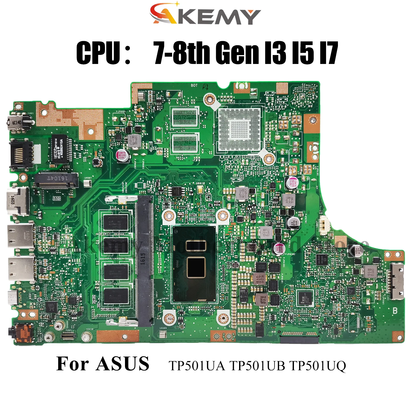 

TP501UA Laptop Motherboard For ASUS VivoBook Flip TP501U TP501UQK TP501UB TP501UQ TP501UA Notebook Mainboard With I3 I5 I7 CPU